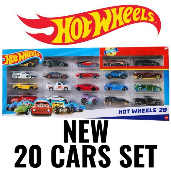 NEW HOT WHEELS Pack Bundle 20 1:64 Scale Toy CHRISTMAS Vehicles Toy 20 Cars Vehi - Picture 1 of 7